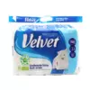 Туалетний папір Velvet Soft White тришаровий 150 відривів 12 рулонів Туалетний папір Velvet Soft White тришаровий 150 відривів 12 рулонів