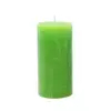 Свічка циліндрична Candlesense Decor Rustic зелена 120*60 (38 год)