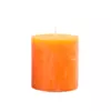Свічка циліндрична Candlesense Decor Rustic помаранчева 75*70 (33 год)