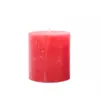 Свічка циліндрична Candlesense Decor Rustic червона 75*70 (33 год)