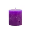 Свічка циліндрична Candlesense Decor Rustic фіолетова 75*70 (33 год)