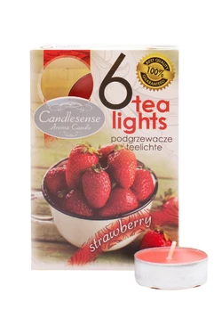 Свічка-таблетка Candlesense Decor ароматизована Strawberry 6 шт (4,5 год)
