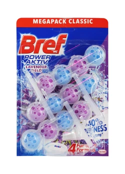 Туалетні блоки для унітазу Bref Power Aktiv Lavender Field 3 х 50 г Туалетні блоки для унітазу Bref Power Aktiv Lavender Field 3 х 50 г