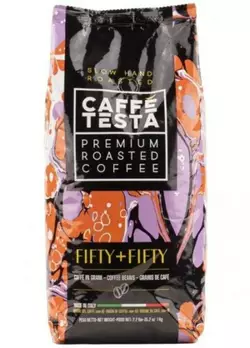 Кава в зернах Caffe Testa Fifty + Fifty 1 кг