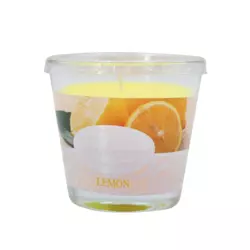 Свічка ароматизована Candlesense Decor у склянці Lemon 80*90 (30 год)