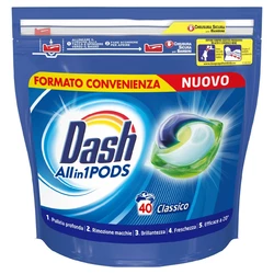 Гель-капсули для прання 3в1 Dash Classico (40 прань)