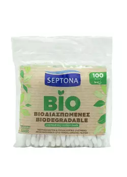 Ватні палички Septona Біорозкладні 100 шт