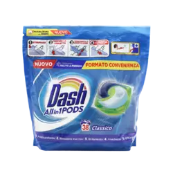 Гель-капсули для прання Dash 3в1 Classic (38 прань)