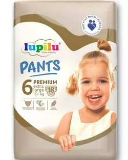 Lupilu Підгузники-трусики дитячі premium pants №6 (15+кг) 18 шт