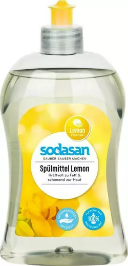 Засіб-концентрат для миття посуду Sodasan Лимон 500 мл