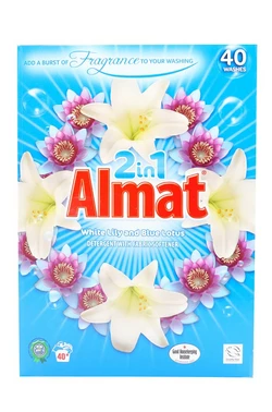 Універсальний порошок для прання Almat з пом'якшувачем Лілія й Лотос 2,6 кг (40 прань)
