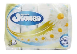 Туалетний папір Slonik Jumbo тришарова Ромашка (з декором) 24 рулони Туалетний папір Slonik Jumbo тришарова Ромашка (з декором) 24 рулони
