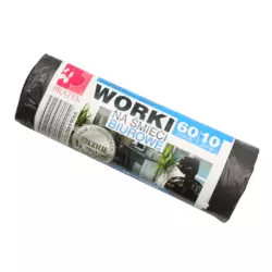 Пакети для сміття Bratek LDPE 60 л 10 шт Пакети для сміття Bratek LDPE 60 л 10 шт