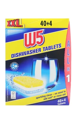 Таблетки для посудомийної машини W5 44 шт.