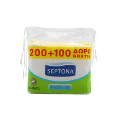 Ватні палички Septona (запаска) 200+100 шт Ватні палички Septona (запаска) 200+100 шт