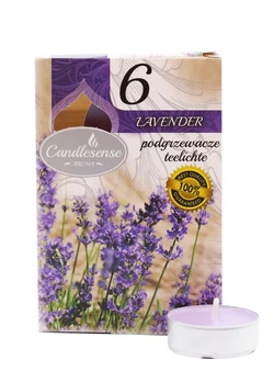 Свічка-таблетка Candlesense Decor ароматизована Lavender 6 шт (4,5 год)