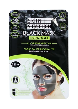 Маска для обличчя Skin Station гідрогелева чорна з активованим вугіллям 1 шт