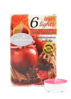 Свічка-таблетка Candlesense Decor ароматизована Apple&Cinnamon 6 шт (4,5 год)