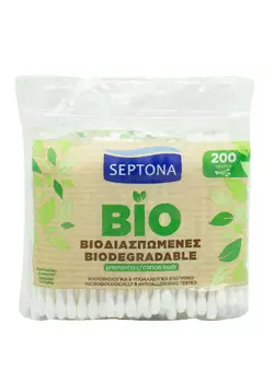 Ватні палички Septona Біорозкладні 200 шт