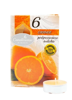 Свічка-таблетка Candlesense Decor ароматизована Orange 6 шт (4,5 год)