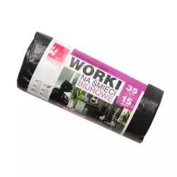 Пакети для сміття Bratek LDPE 35 л 15 шт Пакети для сміття Bratek LDPE 35 л 15 шт