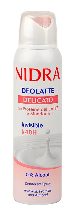 Дезодорант Nidra Deolatte Delicato 48H з мигдалем невидимий 150 мл