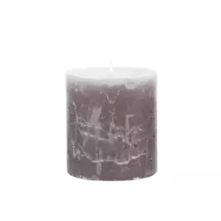 Свічка циліндрична Candlesense Decor Rustic сіра 75*70 (33 год)