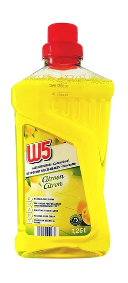 Універсальний мийний засіб для дому W5 Lemon Glove 1,25 л Універсальний мийний засіб для дому W5 Lemon Glove 1,25 л