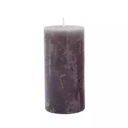 Свічка циліндрична Candlesense Decor Rustic сіра 120*60 (38 год)