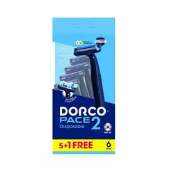 Dorco Pace Станки для гоління 2 Disposable, 2 леза, 5+1 шт