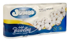Туалетний папір Slonik Jumbo Бавовна тришарова 8 рулонів Туалетний папір Slonik Jumbo Бавовна тришарова 8 рулонів