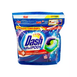 Dash Power Pods гель-капсули для прання Extra-Igienizzante дезинфікуючі (49 прань)
