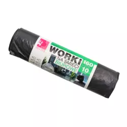 Пакети для сміття Bratek LDPE 160 л 10 шт Пакети для сміття Bratek LDPE 160 л 10 шт