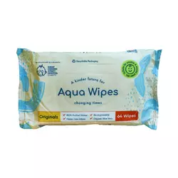 Aqua Wipes Вологі серветки дитячі 4*64 шт