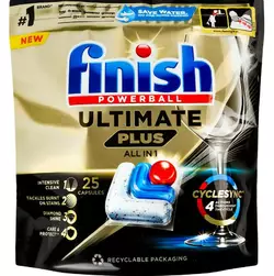 Капсули для миття посуду Finish Ultimate Plus All in 1 25 шт