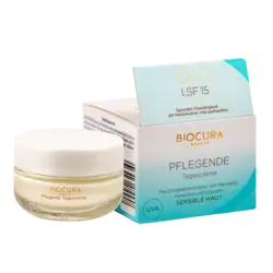 Крем для чутливої шкіри обличчя Biocura Q10 антивіковий PFLEGENDE SPF15 50 мл