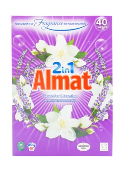 Порошок для прання Almat універсальний з пом'якшувачем Лаванда та Жасмин 2,6 кг (40 прань)