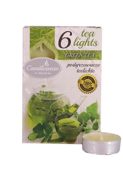 Свічка-таблетка Candlesense Decor ароматизована Green Tea 6 шт (4,5 год)