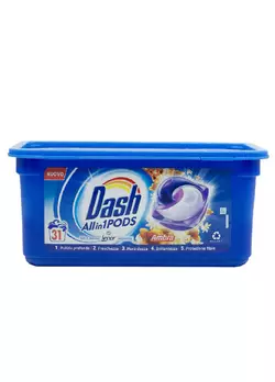 Гель-капсули для прання Dash 3в1 Ambra (31 прання)