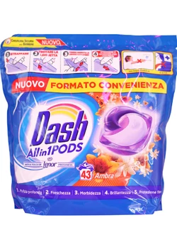 Гель-капсули для прання Dash 3в1 Ambra (43 прання)