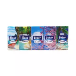 Носові хустинки Velvet Classic тришарові 10x10 шт Носові хустинки Velvet Classic тришарові 10x10 шт