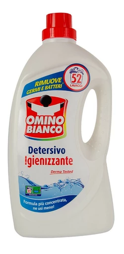 Гель для прання Omino Bianco Detersivo Igienizzante 2600 мл (52 прання)