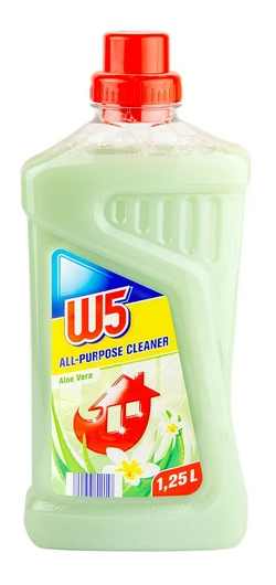 Універсальний мийний засіб для дому W5 Aloe Vera 1,25 л Універсальний мийний засіб для дому W5 Aloe Vera 1,25 л