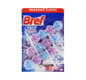 Туалетні блоки для унітазу Bref Power Aktiv Lavender Field 3 х 50 г Туалетні блоки для унітазу Bref Power Aktiv Lavender Field 3 х 50 г
