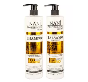 Набір шампунь і кондиціонер для кучерявого та хвилястого волосся Nani Professional 500 мл + 500 мл