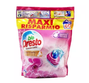 BIO PRESTO гель-капсули для прання Orchidea Color 60 прань