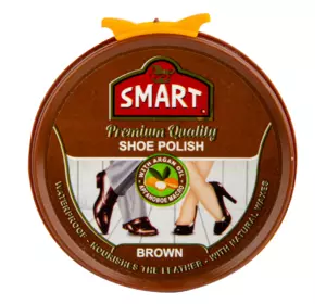 Паста для взуття Smart (коричнева) 50 мл