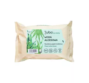 Вологий туалетний папір Luba ECO Family Алое вода 50 шт Вологий туалетний папір Luba ECO Family Алое вода 50 шт
