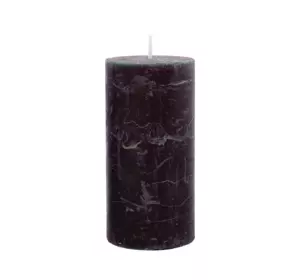 Свічка циліндрична Candlesense Decor Rustic чорна 120*60 (38 год)