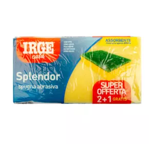 Губки IRGE Sbrigo для миття посуду 9*6,5*4 см (3 шт) Губки IRGE Sbrigo для миття посуду 9*6,5*4 см (3 шт)